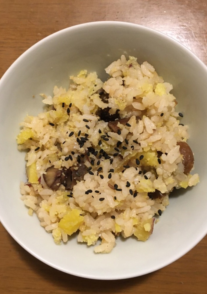 ほっこり♪さつまいもと甘栗の炊き込みご飯-レシピのメイン写真