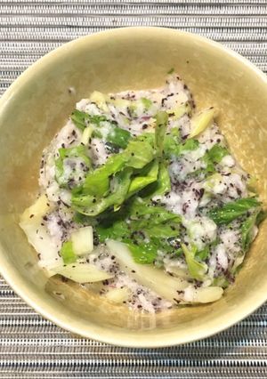 【簡単】セロリと山芋のゆかり和え-レシピのメイン写真