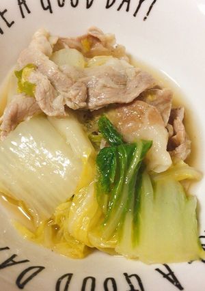 白菜と豚バラ肉のミルフィーユ風鍋-レシピのメイン写真