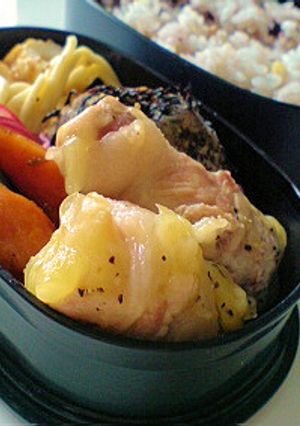 お弁当に♪簡単豚肉のチーズ巻き焼き-レシピのメイン写真
