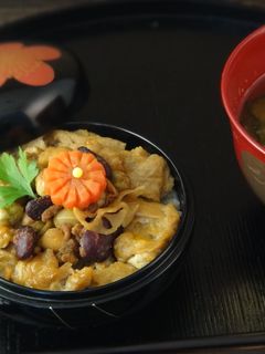 蓮根と豆キーマカレー丼-レシピのメイン写真