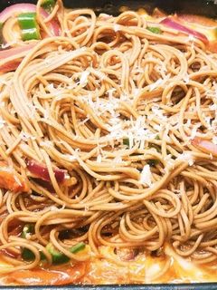 鉄板ナポリ蕎麦(血管ダイエット1464)-レシピのメイン写真