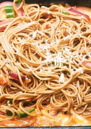 鉄板ナポリ蕎麦（血管ダイエット1464）-レシピのメイン写真