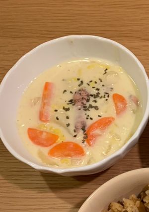 冷蔵庫の残り物で簡単絶品クラムチャウダー-レシピのメイン写真