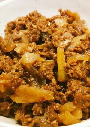 簡単　甘辛牛肉　うどんやご飯のおかずに-レシピのメイン写真