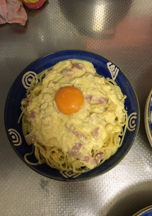 生クリームなしで！カルボナーラ-レシピのメイン写真