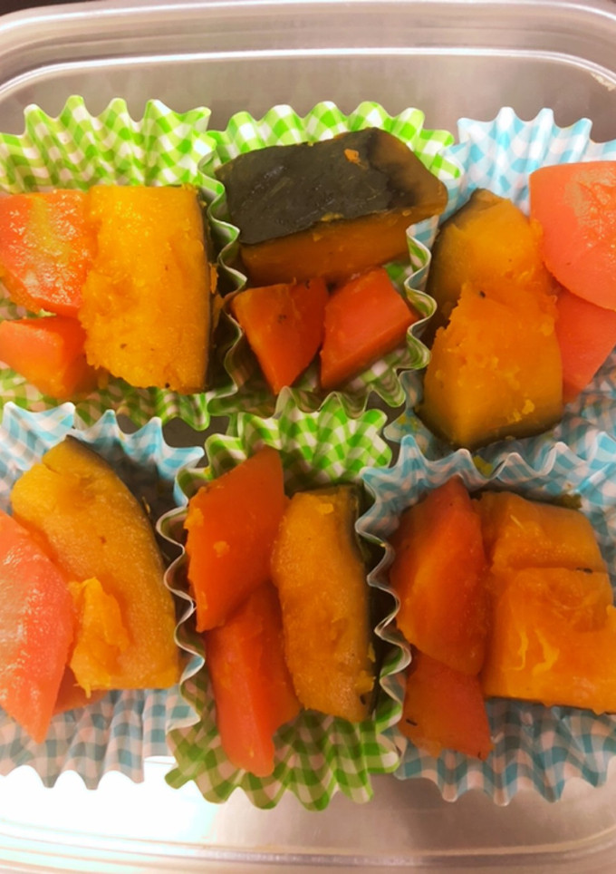 お弁当作り置き(冷凍)3 かぼちゃ煮-レシピのメイン写真