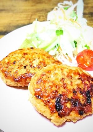 筋肉モリモリ～豆腐ハンバーグ-レシピのメイン写真
