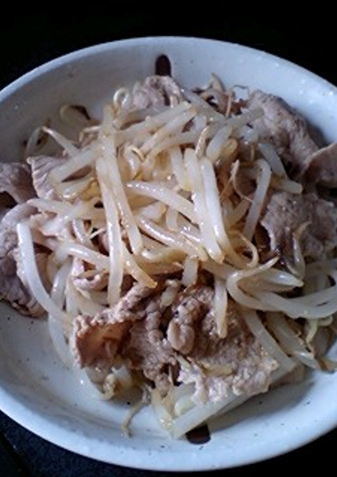 簡単♪豚肉ともやしのあえもの-レシピのメイン写真