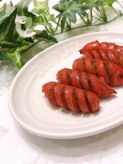 赤ウインナーのマヨネーズ 炒め-レシピのメイン写真