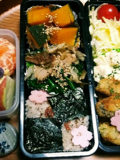 朝に簡単❕カキフライ弁当✨(^q^)☺⛄-レシピのメイン写真