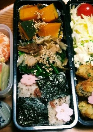 朝に簡単❕カキフライ弁当✨(^q^)☺⛄-レシピのメイン写真