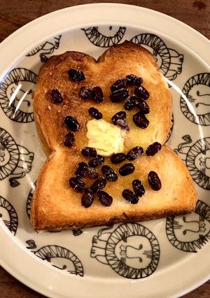 甘納豆トースト-レシピのメイン写真