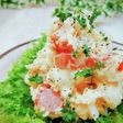 レンジだけ☆長芋ベーコンマッシュサラダ♬