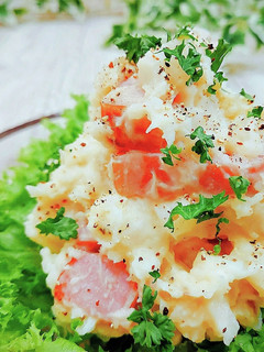 レンジだけ☆長芋ベーコンマッシュサラダ♬-レシピのメイン写真