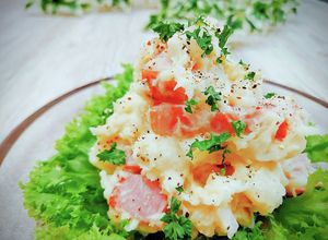 レンジだけ☆長芋ベーコンマッシュサラダ♬-レシピのメイン写真