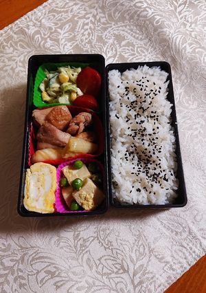 今日は天候が悪いので休まずお弁当作り-レシピのメイン写真