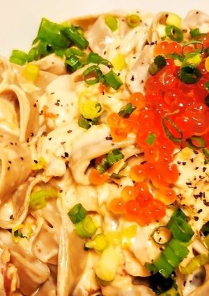 簡単☆サーモンといくらのクリームパスタ♫-レシピのメイン写真