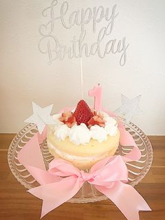 一歳のお誕生日ケーキ-レシピのメイン写真