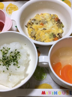 10ヶ月☆ごはん 卵とじ ポトフ風-レシピのメイン写真