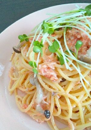 明太子としらすのマヨパスタ-レシピのメイン写真