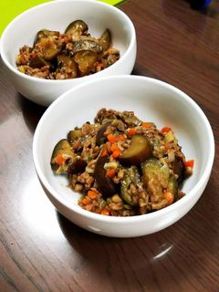 焼肉のタレで♡簡単♡麻婆茄子風の味噌炒め-レシピのメイン写真
