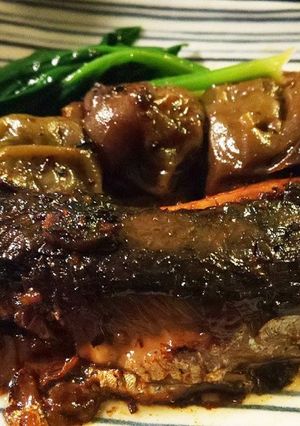 骨までやわらかい！まるごと鰯の梅酒の梅煮-レシピのメイン写真