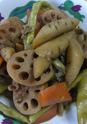 根菜類の煮物-レシピのメイン写真