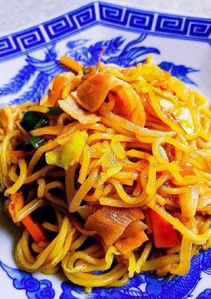 ソース焼きそば。ベーコン入り-レシピのメイン写真