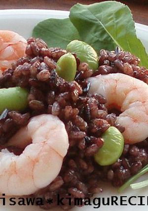 海老と枝豆の玄米リゾット-レシピのメイン写真