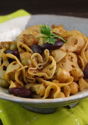 蓮根と豆キーマカレー炒め-レシピのメイン写真