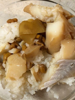 納豆とタラの煮付けのご飯-レシピのメイン写真