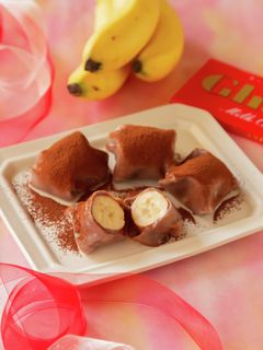 バナナまるごと♡生チョコバナナ大福-レシピのメイン写真