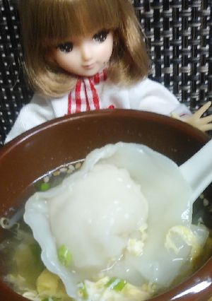 リカちゃん♡ベリーちゃん餃子スープ*｡ﾟ-レシピのメイン写真