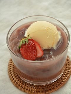 ところてん入り冷やしぜんざい-レシピのメイン写真