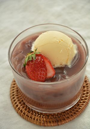 ところてん入り冷やしぜんざい-レシピのメイン写真