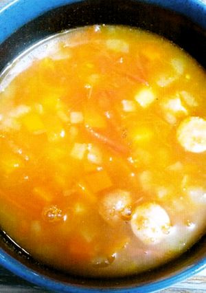 地元野菜たっぷりミネストローネ-レシピのメイン写真