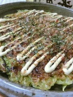 片栗粉でもっちり☆キャベツだけお好み焼き-レシピのメイン写真