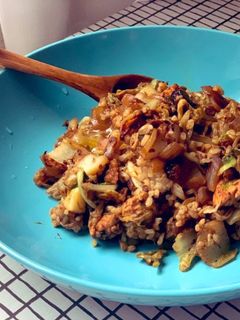 羊肉の黒チャーハン-レシピのメイン写真