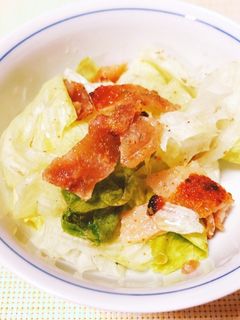 レタスと鶏皮のサラダ-レシピのメイン写真