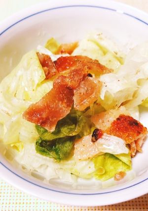レタスと鶏皮のサラダ-レシピのメイン写真