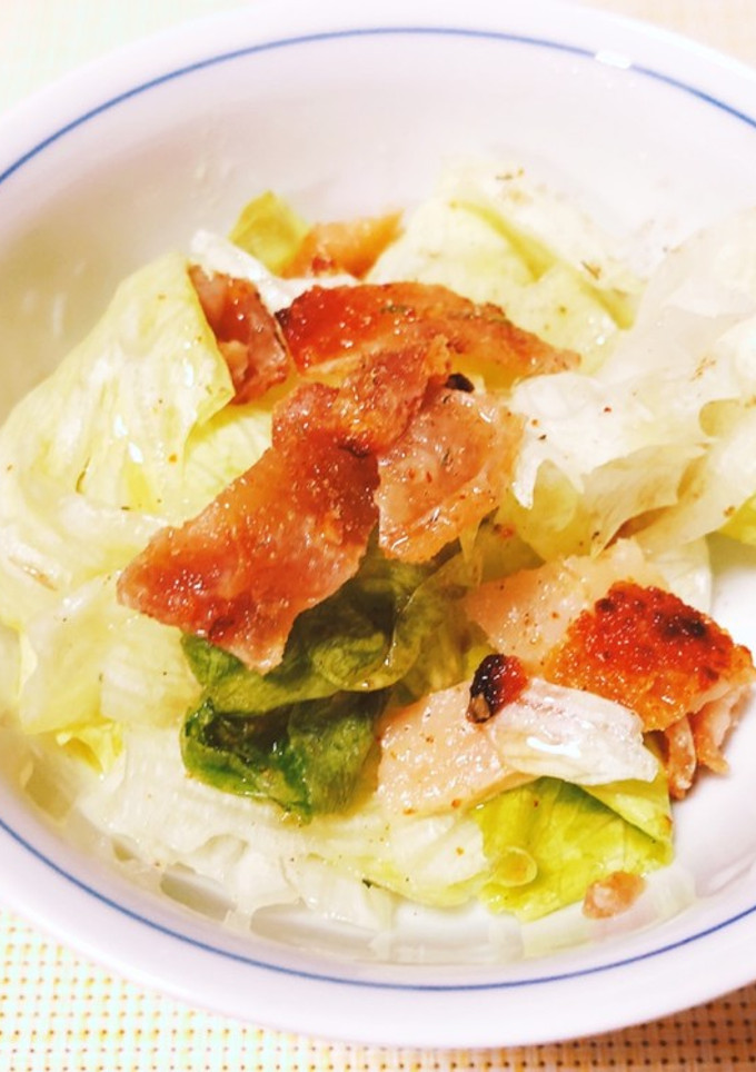レタスと鶏皮のサラダ-レシピのメイン写真
