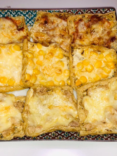 簡単!油揚げのピザでダイエット!-レシピのメイン写真