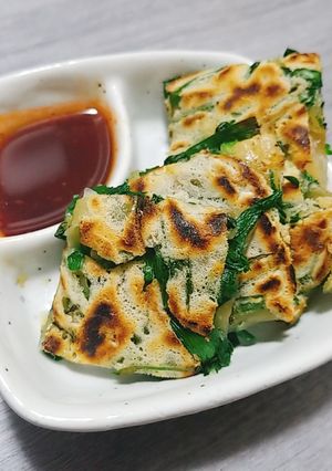 チヂミ★チキンラーメンの余りスープ-レシピのメイン写真