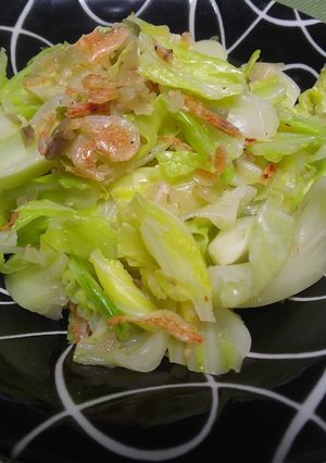 【減塩】ザーサイとキャベツの蒸しサラダ-レシピのメイン写真