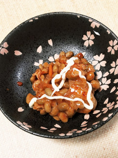 簡単おつまみ納豆キムチ-レシピのメイン写真