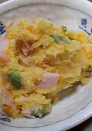 ほんのり甘い☆さつま芋とカボチャのサラダ-レシピのメイン写真