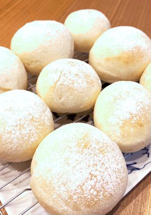 ふわふわもちもち☆バターなし☆白いパン-レシピのメイン写真