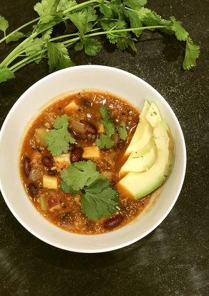 満腹レシピ、ベジタリアンチリスープ-レシピのメイン写真