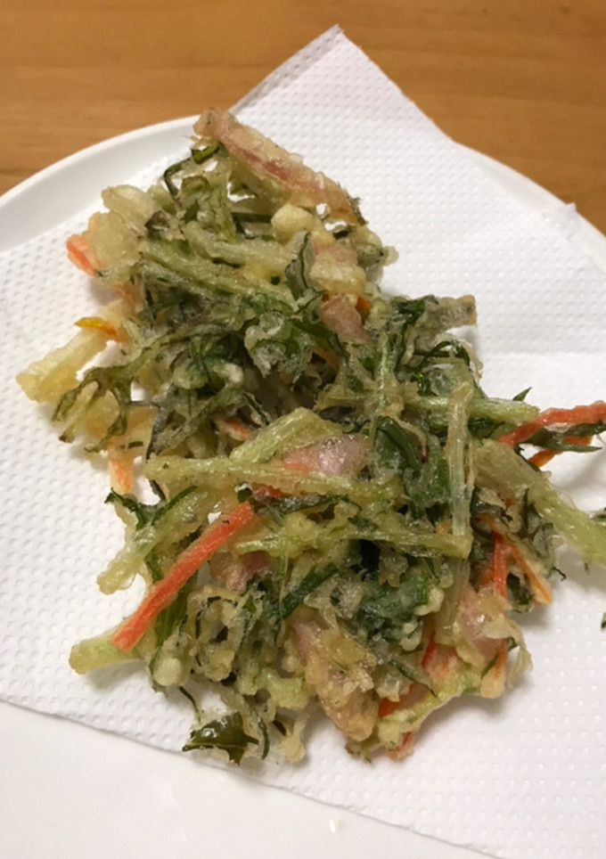 水菜のかき揚げ!!-レシピのメイン写真